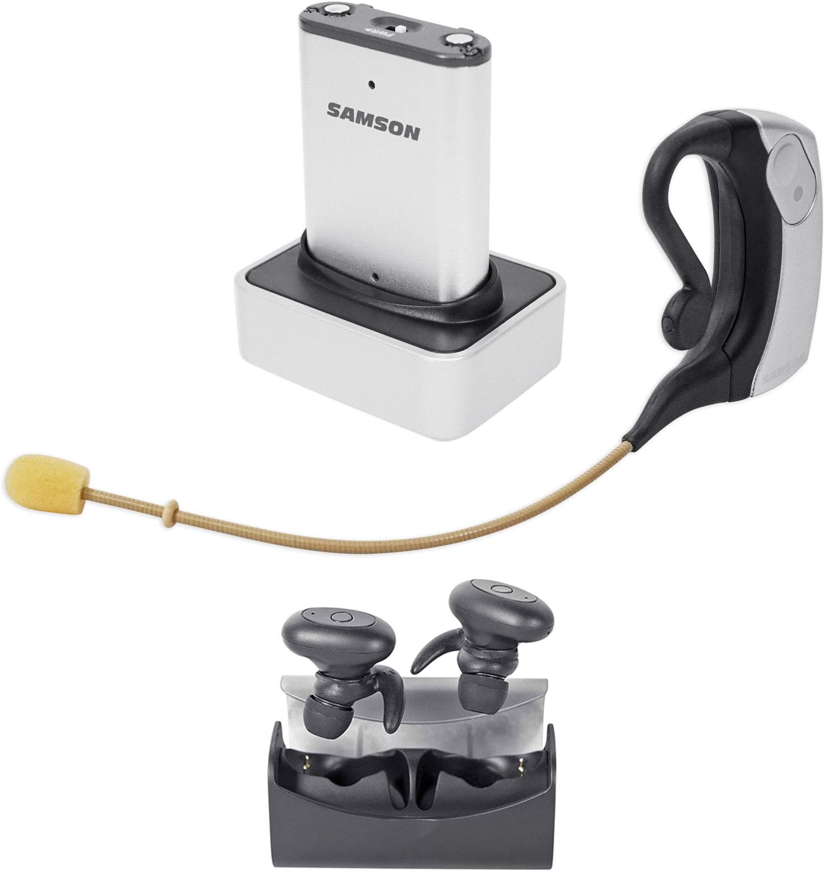 Samson AirLine Micro Wireless Earset Microphone+Free TRuRock Earbuds