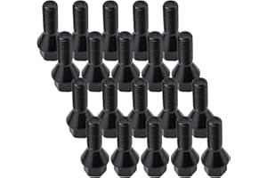 MUNIK 20PCS 36136781150 M12 x 1.5 Wheel Lug Bolt for BMW 1 3 5 6 7 8 X1 Z1 Z3 Z4 Z8 for MINI R50 R52 R53 R56 R55 Replace# 36130141574 36130141576 36131095390 36131116717 36131117190 (20 PCS)