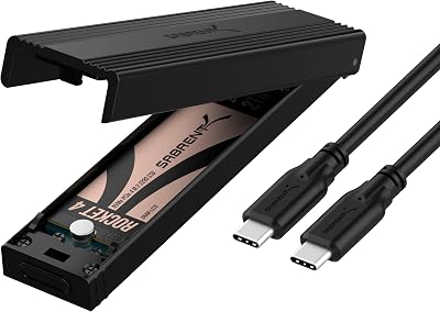 Sabrent M.2 NVMe Enclosure USB-C 10Gbps Tool Free 2230-2280 EC-SNVE