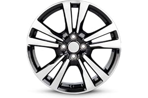 ROAD READY WHEELS For 18-20 Nissan Kicks 17 Inch Machined Black Aluminum Rim - OE Direct Replacement - Road Ready Car Wheel