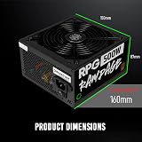 GameMax Rampage 500W PSU Non-Modular 80 Plus Bronze APFC Japanese Capacitor view 5