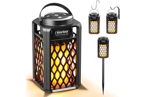 Blonbar Outdoor Bluetooth Speakers, Portable Led Flame Speaker Waterproof with Torch Atmosphere 10W Enhanced Bass for Patio Yard Party Camping Wireless Bluetooth Speakers for Men Women Dads Moms