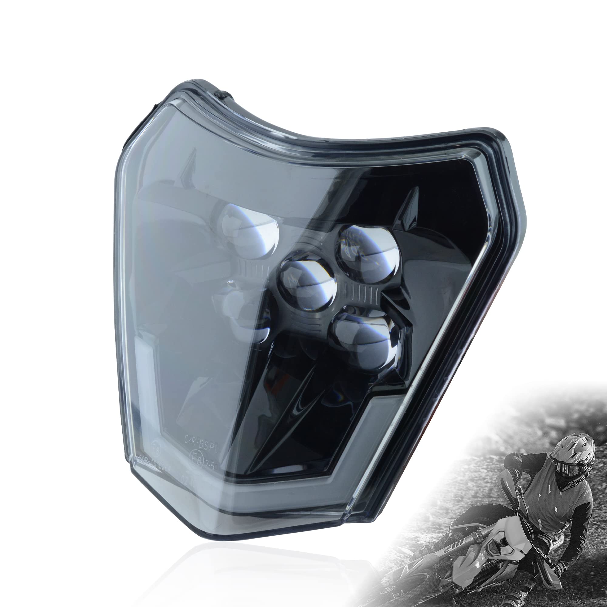 Photo 1 of MCHMFG Dirt Bike LED Headlight For Motorcycle Pit Bike for Enduro Dirt Pit MX Cross Bike Like SX SX-F EXC