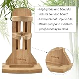 Vibbang Wooden Hamster Water Bottle Holder 125ML Adjustable Stand view 7