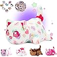 69-PCS丨Candy Hearts Cat Plush + 60-Sticker - Candy Cat Collection - 100% Embroidered Plushie - Cat Stuffed Animal Collectible (Candy Hearts Cat Plush)