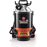 Hoover Commercial Lightweight Backpack Baggged Vacuum Cleaner, Lightweight, For Carpet and Hard Floors, C2401,Black