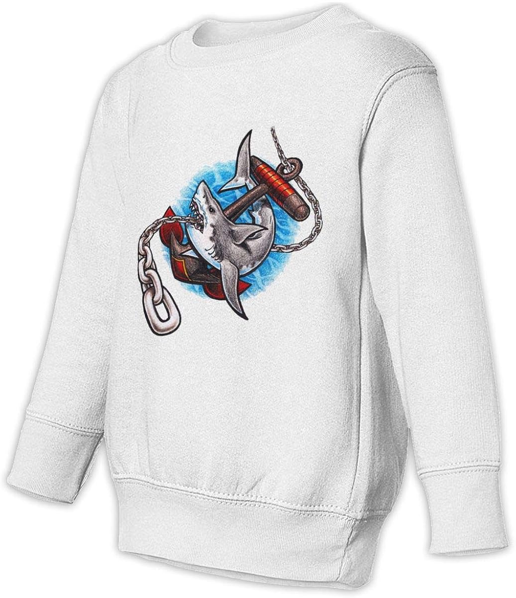 Old School Tattoos Shark Toddler Long Sleeve Pullover Sweatshirt