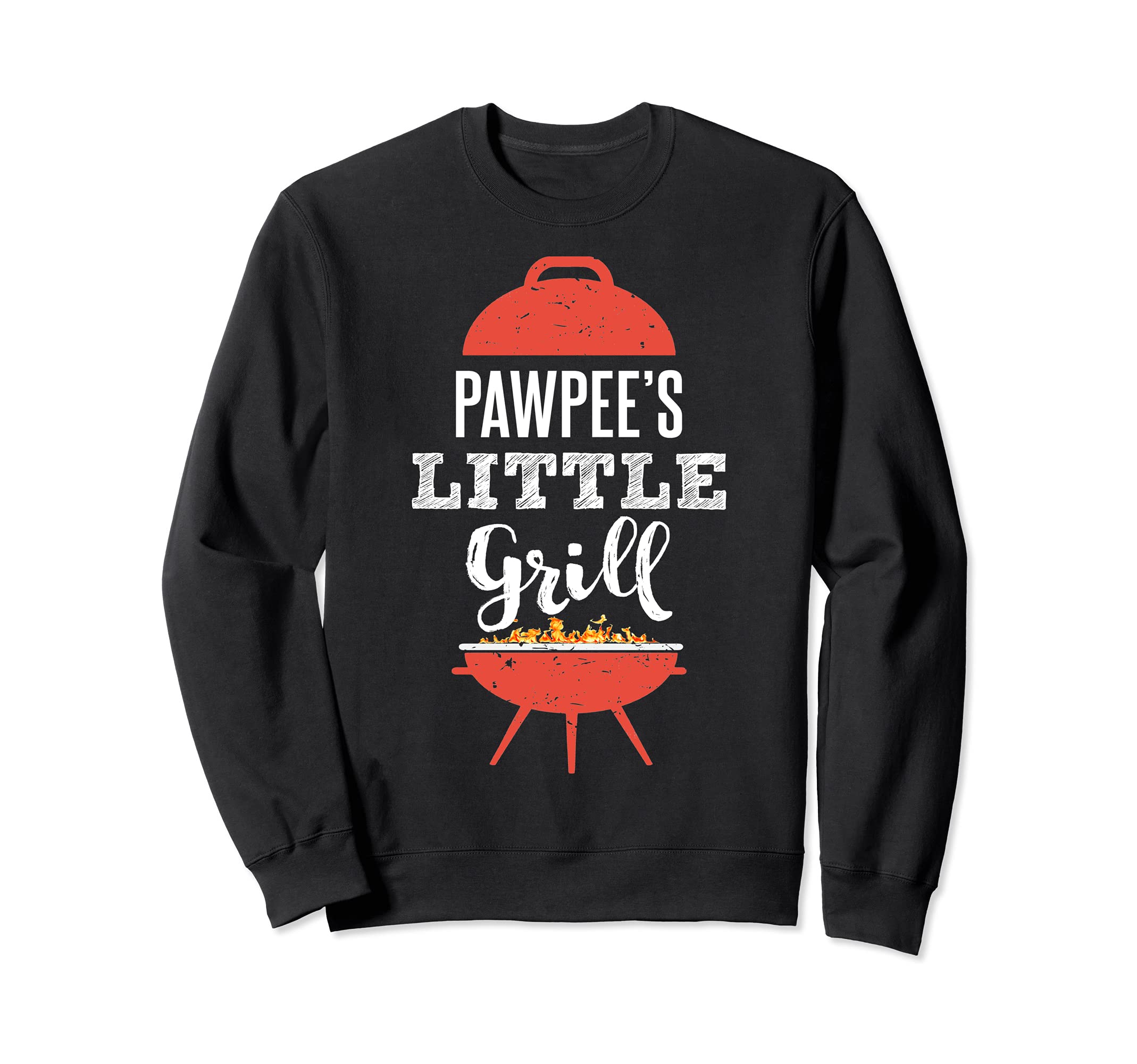 Funny BBQ Grilling Gift Design for Pawpee's Little Grill Sweatshirt