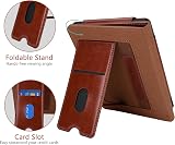MMK Kindle Paperwhite Case 7/6.8 inch Premium PU Leather Smart Cover Brown view 3