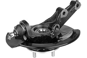 RICMJEND Front Steering Knuckle & Wheel Bearing Hub Assembly Compatible with Honda Civic 2001-2002 L4 1.7L,Left Driver Side Replaces # 51215S5AJ10,698-479，45255S01A00,44600S5DA00