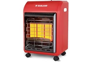 Gasland MHA18R Propane Radiant heater, 18,000 BTU Warm Area up to 450 sq. ft, Portable LP Gas Heater for Garages, Workshops a