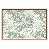 SIGNWIN Framed Canvas Wall Art Floral Pattern Canvas Prints Home Artwork Decoration for Living Room,Bedroom - 16x24 inches