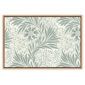 SIGNWIN Framed Canvas Wall Art Floral Pattern Canvas...