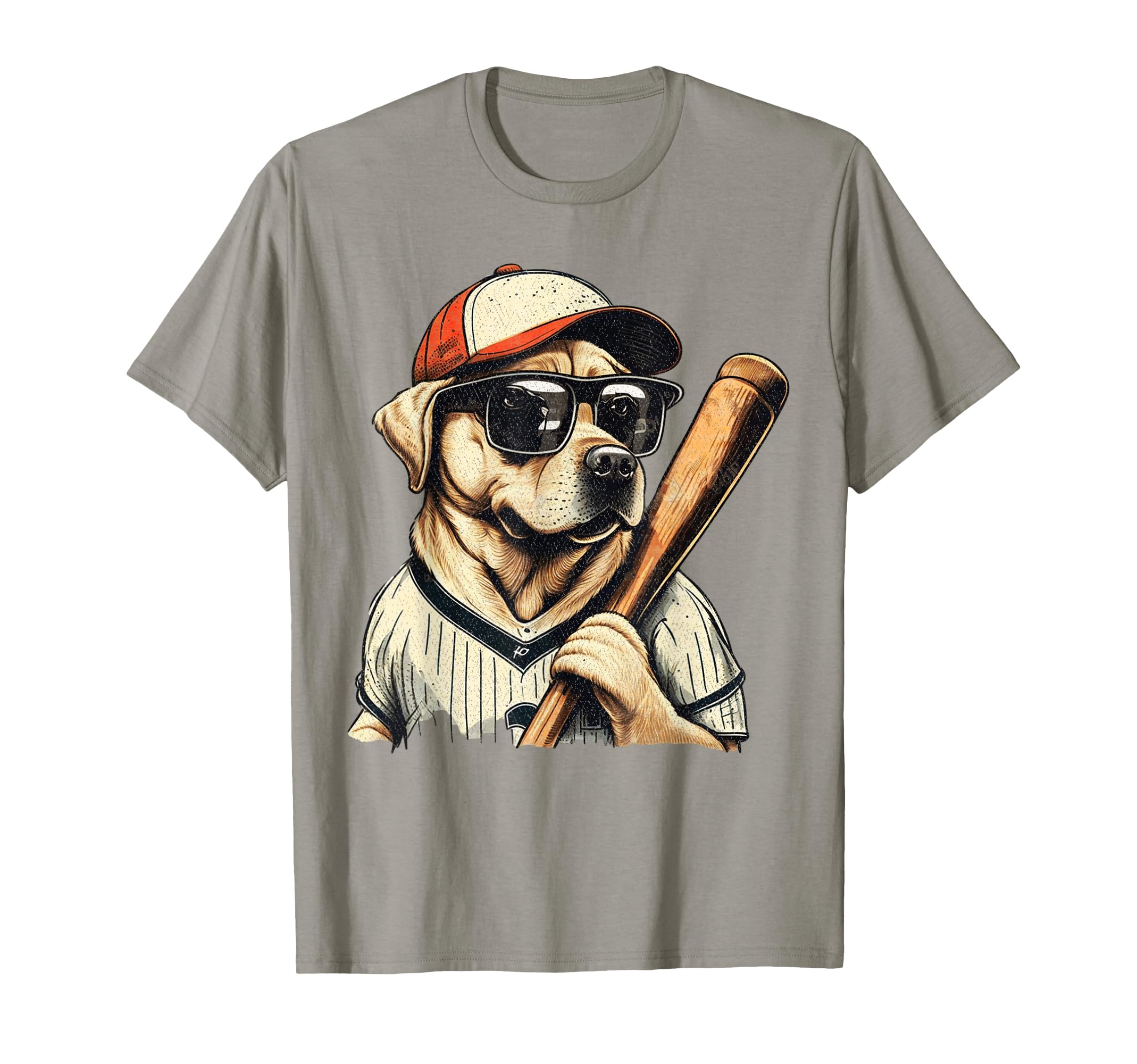 Photo 1 of ****BLUE SHIRT**** Vintage Retro Dog Playing Baseball, Puppy Pet Lover T-Shirt for Men Women Girls Kids