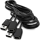 Ortz Extension Cable [2 Pack] for SNES/NES Classic Controller 3M/10ft Compatible With Nintendo SNES/NES Classic Mini Controll