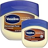 Vaseline Cocoa Butter Healing Jelly, Skin Protectant, 2-Size Variety Bundle | #1 Dermatologist-Recommended Skin Protectant, Healing Ointment for Sensitive and Dry Skin | Infused with Real Cocoa Butter
