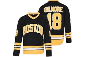 ZIGOR Happy Gilmore Jersey #18 Adam Sandler 1996 Movie Ice Hockey Jersey Stitched Black Size S-XXXL