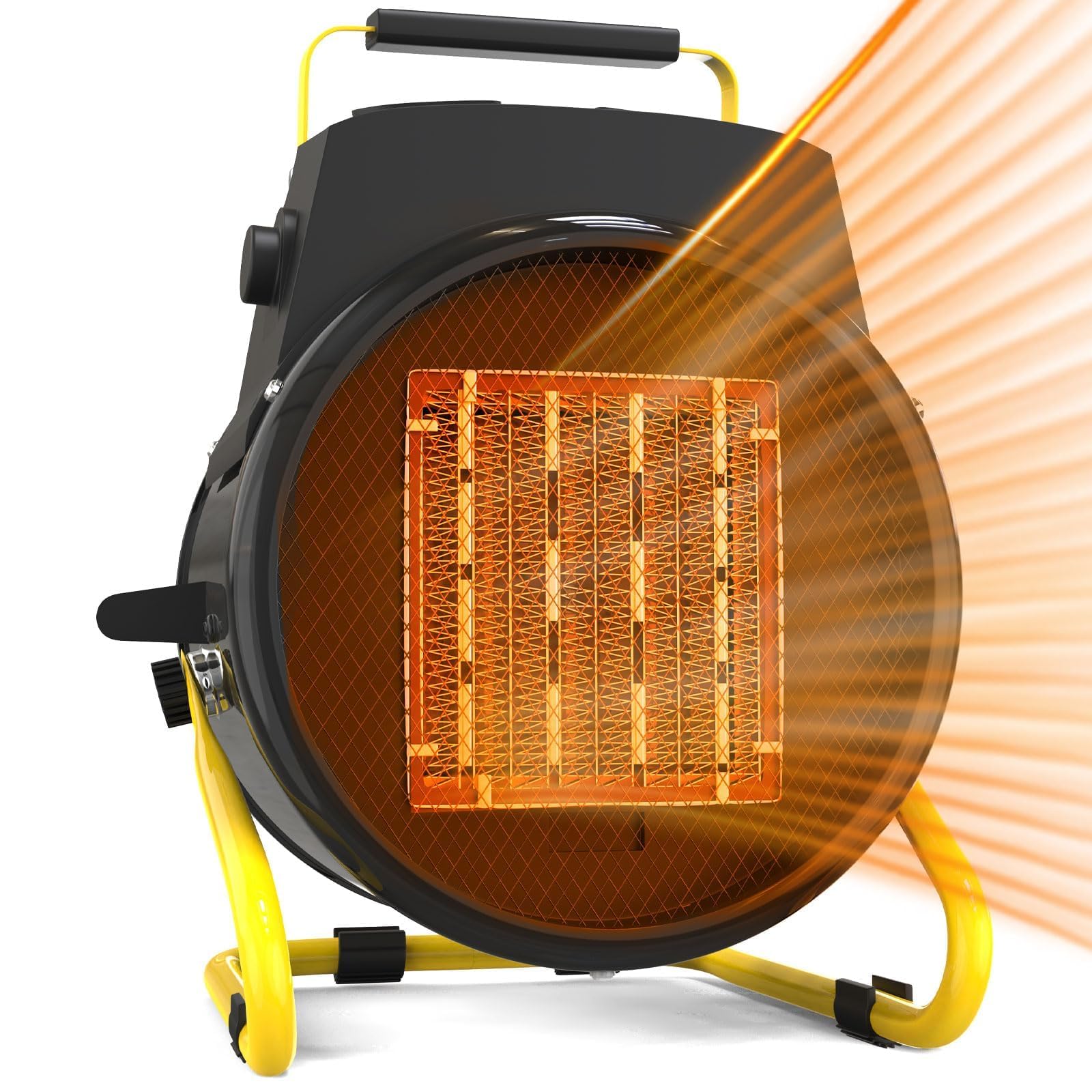 Photo 1 of ***DAMAGED - SEE NOTES/PICTURES***Outdoor Heaters for Patio-1500W Portable Electric Garage Heater with 2S Fast Heating, Overheat Protection, Thermostat, Space Heaters for Outdoor, Greenhouse, Room, Garage, Tent, Indoor Use