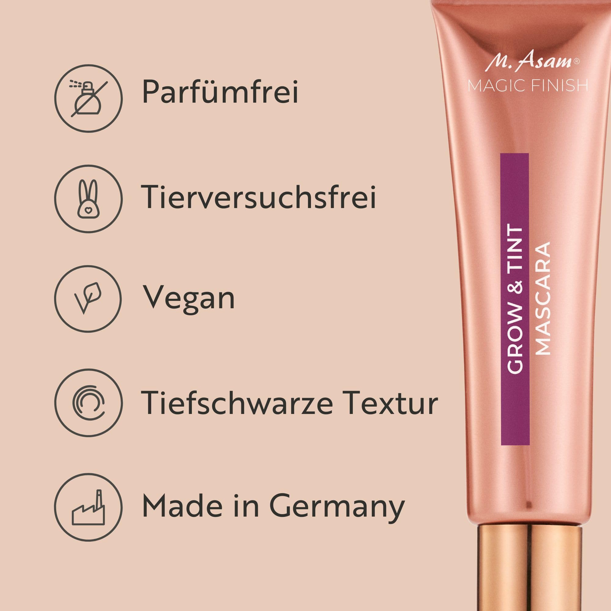 M. Asam Magic Finish Grow & Tint Mascara Deep Black (12ml) 8