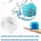 DDSHUN Denture Soaking Container Partial Denture Case with Basket Tray view 4