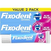 Fixodent Complete Original Denture Adhesive Cream, 2.4 oz, Pack of 2