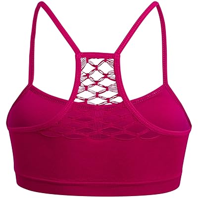 Buy Bebe Girls Seamless Racerback Sports Bra With Removable Pads 4 Pack Buttercup Almond Small Online In Indonesia B0915yhrrm