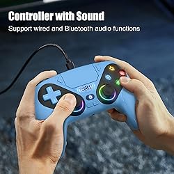 Dinosoo RGB Wireless Controller for PS5/PlayStation