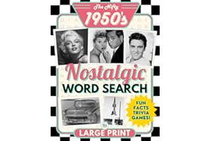 The Nifty 1950’s Nostalgic Word Search Puzzle Book for Seniors and Adults Extra Large Print: Fun Themed Big Font Word Find Puzzles, an Easy and ... (Nostalgic Book Gifts for Women and Men)