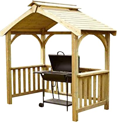 Anchor Fast Devon BBQ Wooden Shelter FSC Pine Heavy Duty Sustainable Outdoor