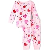 The Children's Place baby-girls And Toddler Long Sleeve Top and Pants Snug Fit 100% Cotton 2 Piece Pajama Set