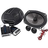 Rockville RV69.2C 6x9" Component Car Speakers, 1000W, 4 Ohm, Rich Bass, CEA Rated, Polypropylene Woofer, Butyl Rubber Surround, Perfect for Car Audio