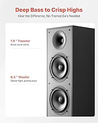 VEVOR Floorstanding Speakers, 2-Way, Floor-Standing