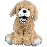 Stuffems Toy Shop Record Your Own Plush 16 inch Golden Retriever Puppy - Ready to Love in A Few Easy Steps