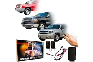 MPC Remote Start Kit Compatible with Chevrolet & GMC 03-06 || Silverado & Sierra || Tahoe & Yukon || Suburban & Yukon XL || Avalanche || 2X 4-Button Remotes || Semi-Plug N Play