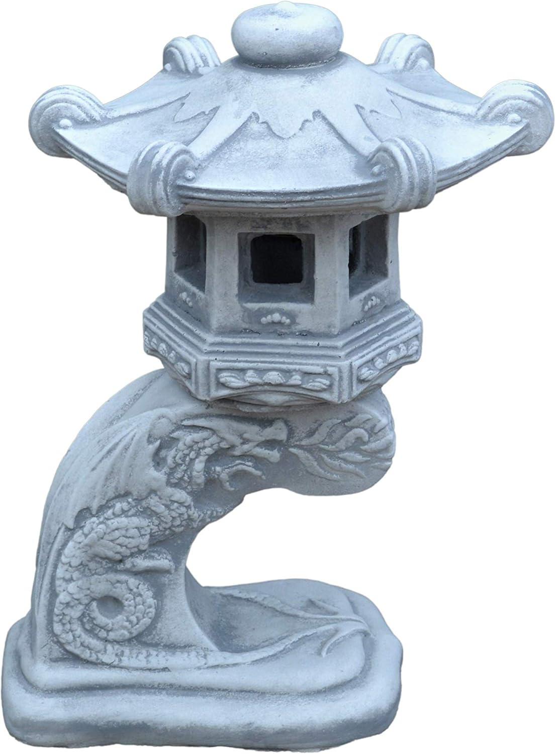 gartendekoparadies.de Wunderschöne Massive japanische Steinlaterne Rankei aus Steinguss frostfest