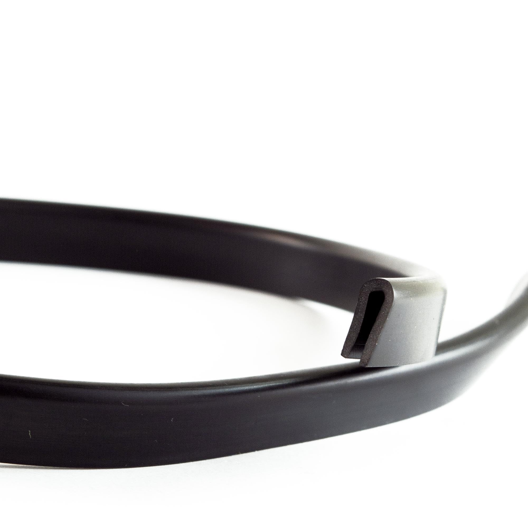 Eutras FP3008 Edge Protection Profiled Holder Rubber Seal Gap Size 1.5-3 mm Black, 2029