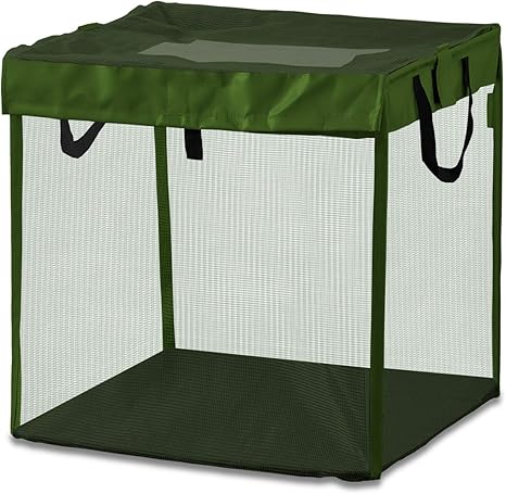 Amazon Ottostyle Jp ゴミネット ゴミストッカー ゴミ収集ボックス 折りたたみ式 60cm 60cm 60cm 216l カーキ カラスよけ ゴミ飛散防止 戸別収集用 屋外ゴミ収納庫