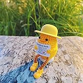 Positive Crochet Animals Already Made with Positive Message Cute Teacher Appreciation Gifts Emotional Support Crochet Positive Ducks Inspirational Stocking Stuffers Gifts for Boys Girls Birthday Gift