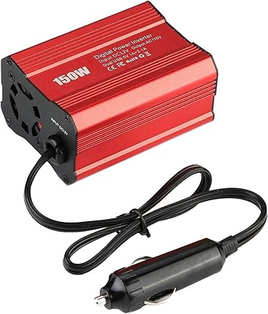 Amazon Gazechimp 150ワット車の電源インバータ 1 Dc 12vに110v Acコンセント変換 と2 Usbポート自動充電 アダプタ ノートパソコンやスマートフォン シガーソケット充電器 車 バイク