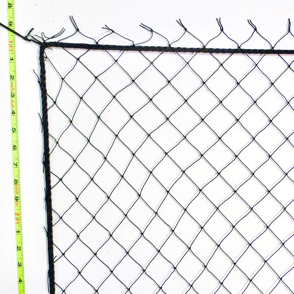 12 X 15 Barrier Net Containment Netting 1 5mm Nylon Netting Perimeter Rope Strung Basketball Barrier Netting Sport Netting Bird Netting Soccer Volleyball Baseball Softball Tennis Garden Sports Outdoors