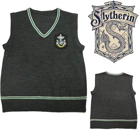 Amazon Co Jp Lululab ハリーポッター セーター ハリポタ ベスト コスプレ 子供 衣装 スリザリン L ホビー 通販