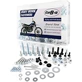 CYCBOLT 330 PCS Dirt Bike Body Bolt Set Fit for XT250 XT50 TW200 TW125 | Fit for MX125 XT600 PW50 DT250 TT-R110E TT-R50E TT-R225 GT80 MX80 MX90 Bodywork Screws Body Screw Fastener Kits Bolts Set