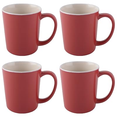 Barcelona Ceramic Latte Mugs, 400 ml 