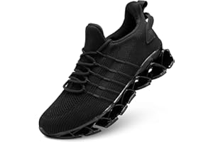 PEAYA Mens Running Shoes Mesh Breathable Trail Runners Fashion Sport Blade Walking Tennis Sneakers