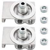 laffoonparts 2 Pack 4770 24770 Fuel Filter Base Kit Replacement for CAT 1R-0750 1R-0749 Fuel Filter, Diesel Filter Remote Mounting Base Replacement