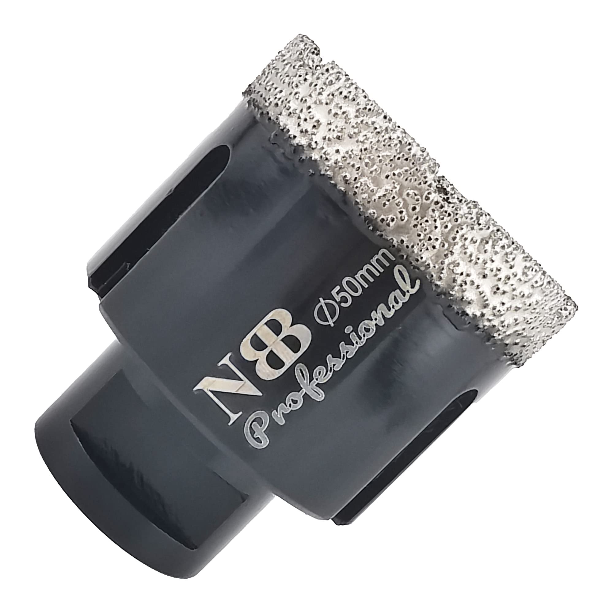 NBB Vacuum brazed Diamond Hole Saw with M14, for Dry or Wet Drilling Professionally on Hard Porcelain, Ceramic, Tile, Granite, Marble, Fast, Durable, for Angle Grinder (50mm)