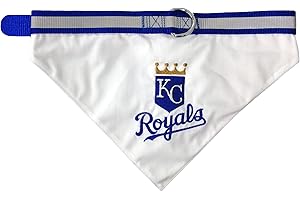 Pets First MLB Bandana - Kansas City Royals Dog Bandana with Reflective & Adjustable Dog Collar, Medium