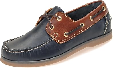 navy blue deck shoes