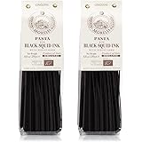Morelli Squid Ink Pasta Linguine- Organic Italian Pasta - Black Pasta Noodles - Durum Wheat Semolina - Nero Di Seppia Made in