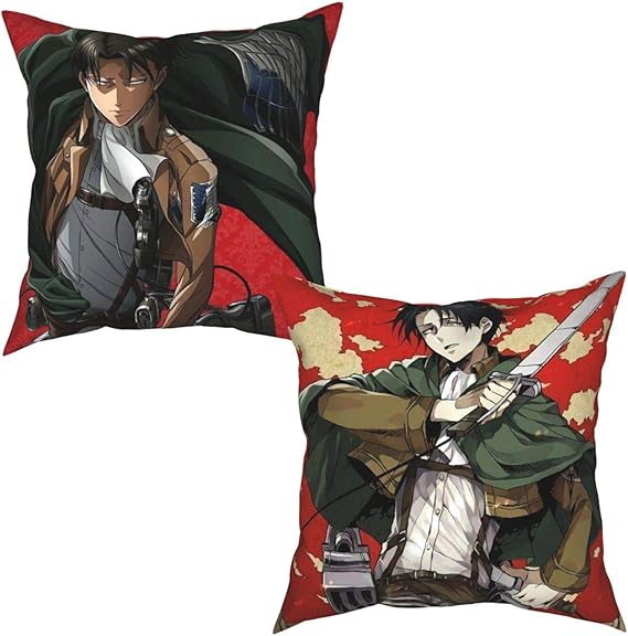 Amazon Co Jp クッションカバー 進撃の巨人 リヴァイ アッカーマン アニメ 2枚セット 背当てカバー 抱き枕カバー 座布団カバー 車用 クッションカバー 隠しファスナー 飾り 装飾品 服 ファッション小物